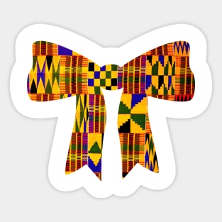 Kente Pattern Black Pride African Sticker